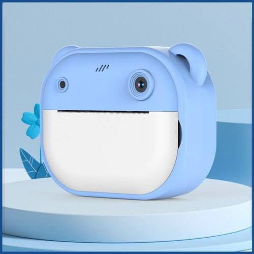 Kids Toy DIY Instant Black/White Print Digital Camera/Video Recorder with 2.4 inch Display + 48 MP Photo Resolution with Inbuilt Games and Filters Best for Gifting & Fun Purpose - BLUE
