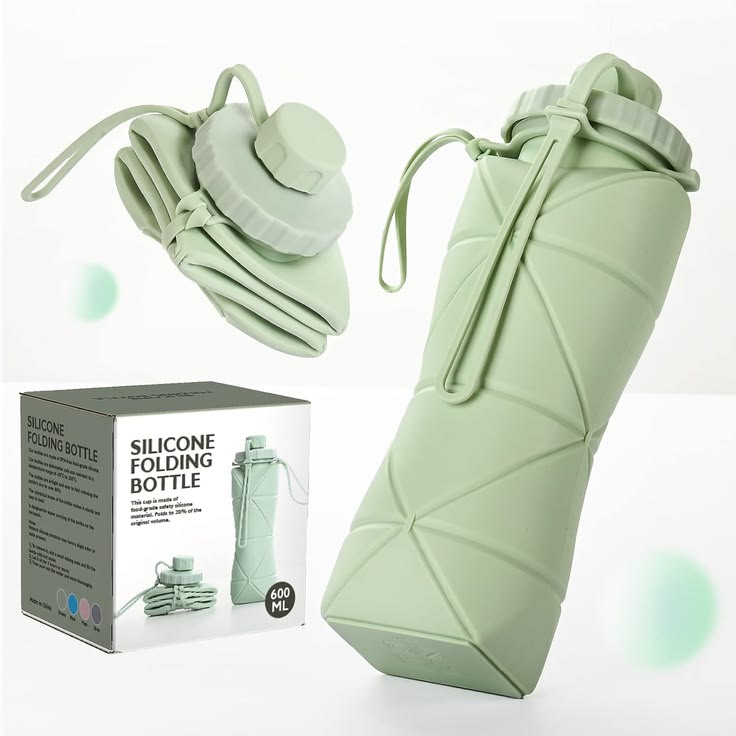 Silicone Folding Water Bottle for Kids & Adults