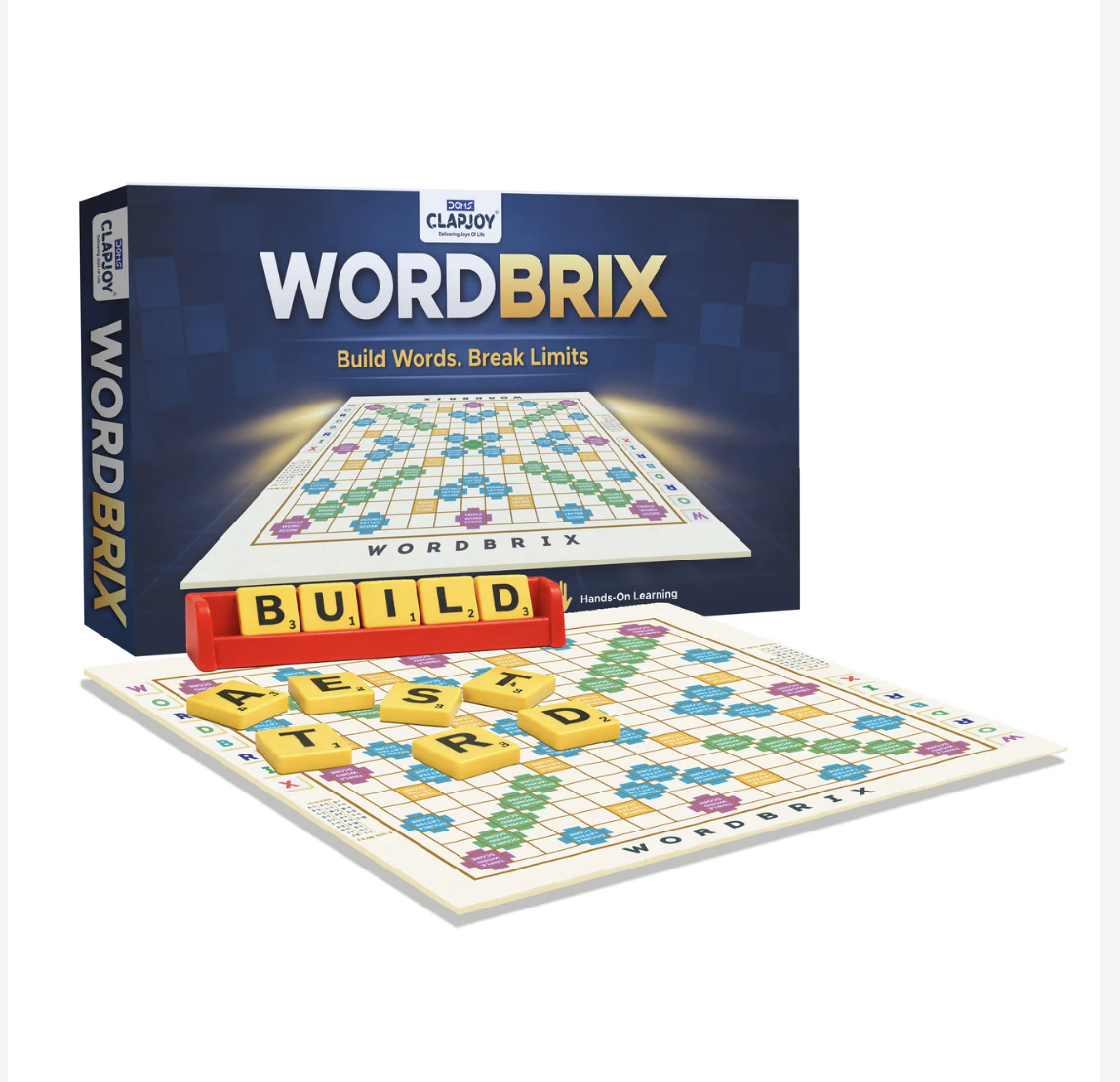 WordBrix Word Building Board Game, Spelling Skills, Vocabulary Building, Hands-On Learning